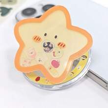 Cute Five-Pointed Star Dog Expression Phone Holder - Magnetic, Retractable Airbag Design - Desktop Phone Stand - Simple, Cute, And Portable. - Five-pointed Star Rocking Horse - View 6