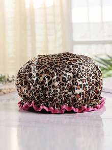 4 Pieces Shower Cap For Women, Elastic And Reusable, Hair Bath Caps, Double Waterproof Layers Bathing Hat Sleep Bonnet - Reusable Shower Caps, Waterproof Shower Cap, Hair Protection Shower Cap, Silk Shower Cap, Keeps Hair Dry, Good For Showering, Cute Shower Caps, Hair Mask Cap, Bath Time Essential, Shower Head, Travel Essential, Hats For Women, Hair Accerssories, Large Shower Cap - 彩色 - 查看 14