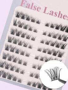168pcs DIY Eyelash Extension Kit, 9-10-11-12-13-14-15-16mm Mixed D Curl Thick & Long Eyelash Clusters, Home Eyelash Extension Set, Eyelash Clusters, Single Eyelashes, False Eyelashes - Black - View 7