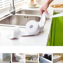 1-Roll Self-Adhesive Waterproof PVC Tape: Keep Your Bathroom Sink, Shower, Bathtub, And Toilet Sealed And Protected, Suitable For Plumbers And Contractors - Pink - View 7