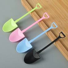 100/50/20/5PCS, Disposable Plastic Mini Dessert Spoons, Plastic Mini Ice Cream Dessert Spoons/Pudding Yogurt Spoons, Suitable For Home Or Party, Wedding Party Dessert Spoons - Multicolor - View 1