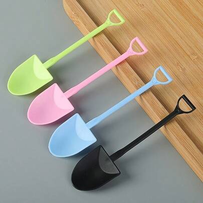 Cucharas y cucharas para helado, cucharas para postre de helado, cucharas de plástico para pudín, cucharas para yogur y pastel, cucharas comerciales, cucharas para frutas y lindas, cucharas para pasteles y postres, paquete de 100/50/20/5, cucharitas pequeñas de colores