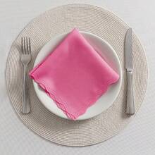 Fabric Napkin Set Of 50 Oxford Laser Finish - Hot Pink - View 3