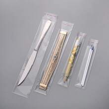 100个/200个透明礼品袋，自粘袋，密封袋，用于包装和存放铅笔、尺子、牙刷、吸管、筷子和勺子等文具用品，方便携带，适用于婚礼、生日派对、珠宝DIY配件和文具笔礼品。 - 彩色 - 查看 8