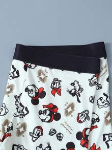 Disney 1件装迪士尼卡通印花男士内裤 - 柔软舒适，字母弹力腰带，休闲男士内裤 - 彩色 - 查看 4