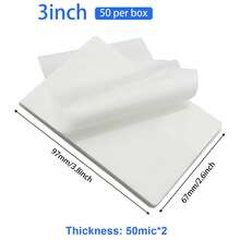 多种尺寸可选：11.5 x 9.0 英寸 / A4 / A5 热塑覆膜袋，透明热塑覆膜塑料片，覆膜片，透明，适用于覆膜机，信纸尺寸，圆角，超透明，光面，适用于 8.5 x 11 英寸纸张，适用于冷热覆膜机，适用于办公和学校用品，圣诞节和节日装饰 - 请选择覆膜袋或覆膜机选项，返校季，学校用品 - 熱層壓袋 - 查看 21