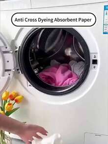 100/200/240 Sheets Of Laundry Color Absorption Paper, Preventing Color Transfer And Fading Of Clothes, Maintaining Original Color, Suitable For Washing Clothes, Bed Sheets, Curtains, Fabrics And Household Items In Washing Machines, For Families And Dormitories. - White - View 10
