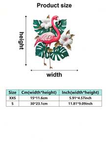 2D Flat, 2D Flat Printing, 1pc Outdoor Wall Decor - Classic Colorful Flamingo Pattern, 30cm Animal Theme - Balcony - Garden - Yard Fence Decoration - Perfect For Holidays And Parties, Ideal Gift For Bird Lovers, 2D Flat