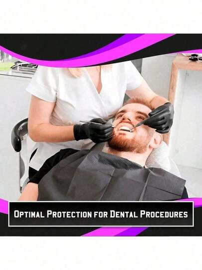 25pcs Disposable Dental Bibs 33.02 X 45.72 - 3 Layer Waterproof Tattoo Bib Sheet Suitable Patients - Dentist Or Medical Tray Covers And Nail Table Covers Supplies 1PC Valentine's Day