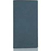 Premium Leather Checkbook Cover For Men And Women Checkbook Holder Wallet RFID Blocking - 綠藍 - 查看 1