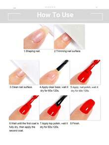 LILYCUTE 7毫升指甲油，无需固化，自然风干，使用方便，持久耐用，增强硬度，防止指甲开裂。 - 彩色 - 查看 9