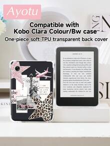 Ayotu 1 Ốp lưng in họa tiết da báo, quả cầu disco và quả anh đào, tương thích với Kindle/KOBO, Kindle Paperwhite thế hệ thứ 12 năm 2024 / Kindle (thế hệ thứ 11 - ra mắt năm 2024) / Kindle Colorsoft Signature Edition / Kobo Libra Colour, chống rơi, ốp trong suốt bảo vệ toàn diện, vỏ silicon mềm. - Nhiều màu - Xem 30