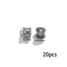 20 Pcs Stainless Steel 18K Gold-Plated Spacer Barrel Beads DIY Bracelet Necklace Bead Accessories Gold Positioning Bead Jewelry Making - Bead - View 15