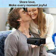 2026 Upgraded Portable Mini Projector, Travel Essential, HD/USB/AV/TF Applicable, Suitable For Home Theater And Indoor Use, Multiple Colors Available, Comes With US/UK/EU Power Adapter - Fulfill Your Private Cinema Dream - Blue + White - View 7