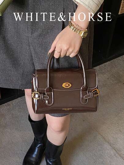 Retro Handbag For Women, New Mini Tote Bag, Lightweight Luxury Niche High-End Feeling Shoulder Crossbody Bag