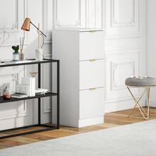 HOMCOM Arquivos de Arquivo - Branco - 40x40x101 cm - Ver 10