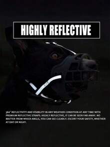 Bozal de perro duradero, detiene eficazmente el ladrido y la ingesta de basura - Adecuado para perros medianos a grandes - Anti-mordedura, anti-acoso, anti-perturbación - Precio asequible, material de alta calidad, múltiples tamaños disponibles - Protección de bozal para mascotas - Negro - Ver 10