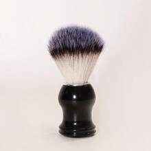 黑色胡须刷，男士胡须护理刷，柔软便携胡须刷，深层清洁柔顺，胡须护理旅行套装，剃须工具 - 黑色 - 查看 1