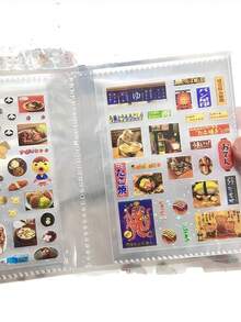 10张/包全息透明贴纸，图案包括糖果、饮料、甜点、寿司、日式主题设计，防水PET材质，易于裁剪和粘贴，适用于剪贴簿、笔记本装饰、相框、手机壳、垃圾桶、杯子、DIY手工、返校用品、文具、礼品包装、行李箱等。 - 淺灰色貓 - 查看 3