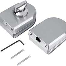 Cerradura De Puerta De Vidrio De Acero Inoxidable, 10~12mm Pomo Giratorio Abrir/Cerrar Cerradura De  De La Puerta De Cristal De Vidrio Para Bao Inodoro Tienda Puertas De Cristal - como se muestra en la figura - Ver 8