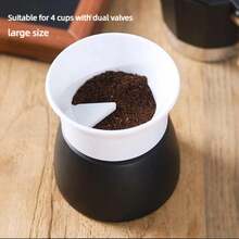 1 pieza de tamper de café para barista casero, anillo de dosificación de polvo rotativo, distribuidor de café, nivelador, accesorio - A5 - Ver 1