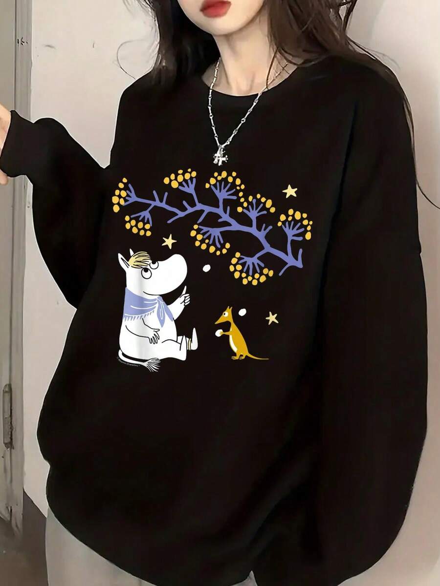 Women Sweatshirts - Black - View 1