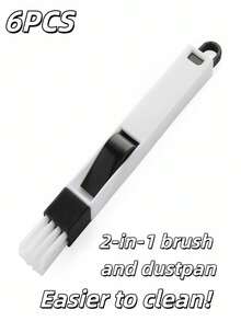 1个窗户清洁刷，屏幕清洁工具，键盘缝隙小刷，带簸箕的玻璃缝隙刷 - 彩色 - 查看 14