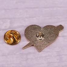 Brooch Vintage Alloy Love Pin What Would Buffy Do Black Personality Letter Brooch Clothing Accessories - 黑色 - 查看 5