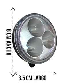 Faro Neblinero Chico De Led Ambar 10/32v 2 Piezas - REDONDO - Ver 7