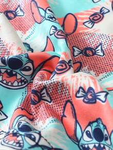 Disney 1件装迪士尼卡通印花男士内裤 - 柔软舒适，字母弹力腰带，休闲男士内裤 - 彩色 - 查看 3