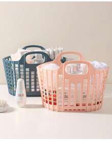 Foldable Laundry Basket With Handle, Large Capacity Clothes Storage Basket Doubles As Plush Doll Organizer, Collapsible Dirty Clothes Hamper For Bedroom/Laundry Room, Space-Saving Wall-Mounted Storage Container - Great For College Students, Moms, Small Apartments (Mother's Day/Back To School) - Multicolor - View 2