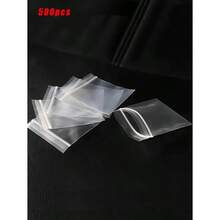 100/500pcs Clear Resealable Zip Plastic Bags, 2 Mil Thick Transparent Poly Bags With Seal Zipper, Storage Containers,Self Locking Plastic Bags For Coins, Screws, Small Items, Jewelry Supplies, Snacks, Wedding, Birthday Gift Bag Party Bridesmaid Gifts Bag - 無色 - 查看 6