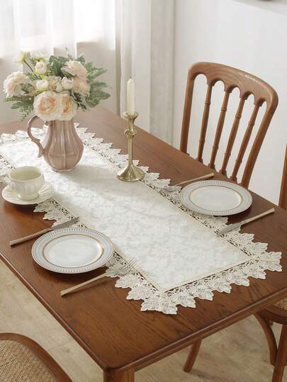 1PC 100% Polyester Fabric Table Runner ,Ideal For Kitchen Tables, Desks, Coffee Tables & Vanities - Versatile As A Decorative Table Scarf, As A Gift,Room Decor,Picnic Decor,Date Decor,Placemat & Home Accent.High-End And Elegant,Fashionable Style.Perfect For Indoor & Outdoor Use: Living Rooms, Bedrooms, Patios, Gardens, Picnics, Villas, Family Gatherings, Festivals, Parties & Wedding Decorations.