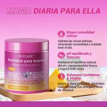 MVPCARE Probióticas para Mujeres | Con Olmo Resbaladizo y Cultivos Vivos | Apoyo al Bienestar Íntimo y Sensación de Frescura | Sabor Piña, 30 Días - 60 pastillas - Ver 6