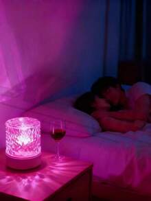 1pc LED Water Wave Crystal Projection Lamp - USB Atmosphere Light, With Touch/Remote Control, 16 Colors, RGB Ambiance Projector, Suitable For Reading, Stage, Living Room, Office, Bedroom, Game Room, Dining Room, Christmas, Valentine's Day, Easter, Halloween - Multicolor - View 9