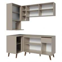 Cocina Integral Completa Modular Madesa Nice 265cm Crema 09 - Beis - Ver 11