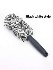 1pc Ultra Soft Microfiber Tire Brush, Long Handle Wheel Cleaner, Scratch-Free Bristles, Suitable For Full Car Wash, Comfortable Grip - Cleaning Brush - View 13