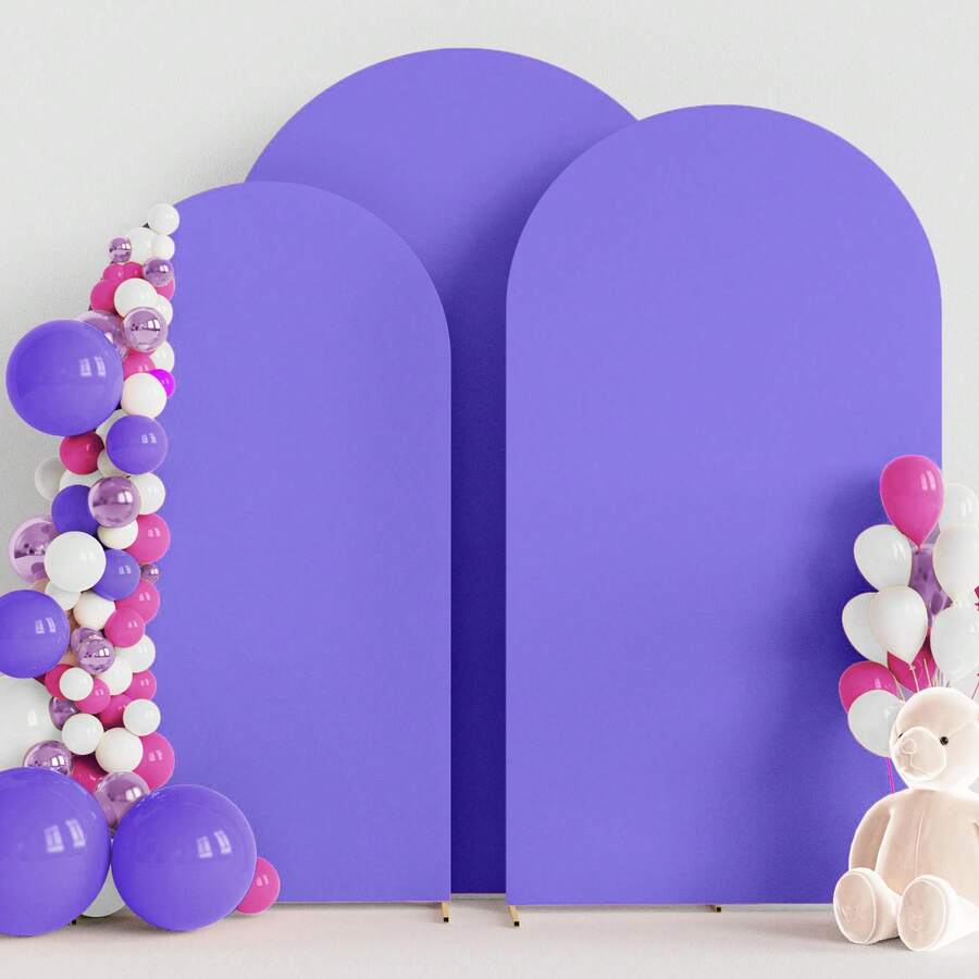 5ft, 6ft, 6.6ft, 7.2ft Arch Backdrop, 2 Sides Spandex Stretch Fabric Arch Backdrop, Suitable For Wedding Arch, Birthday Party, Wedding Arch Decor (Arch Frame Not Included, Only Fabric Backdrop)
