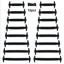 1 Pair Adult Slouchy Shoelaces, Flat Elastic Silicone No-Tie Shoelaces With Buckle Closure,Shoe,Spring Summer Picks,Brides Maid Gifts,Room,Bedroom Deccor,Bedroom Deccor,Beach,Travel,For Men,For Women,Vacation - Multicolor - View 12