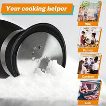 2 Pieces Set Of Salt And Pepper Seasoning Jars With Base, Top Injection Design For Easy Powder Addition Without Spillage, 4-Ounce Capacity To Meet Daily Seasoning Needs, Reusable, Modern Farmhouse Style, Suitable For Dining Tables And Kitchens. Made Of Ceramic/Glass Material.