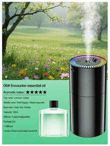 50ml Car Air Freshener, Effectively Removes Odors And Sweat Smells, Electric Car Air Freshener. Suitable For Auto Parts, Car Fragrance, Car Aromatherapy And Other Auto Accessories. Equipped With Automatic Sensing Spray And Built-In Starry Sky Projection Light, Rechargeable Via USB. - 黑色 - 查看 16