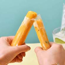 50/100pcs Disposable Ice Pop Bags, Crushed Ice Bags, Transparent Self-Sealing Bags, Ice Pop Mold Bags, Thickened Bags - Multicolor - View 3