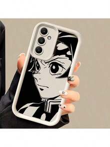 Fast EU Shipping (DE & ES) SAMSUNGFunda De Teléfono De Diseño De Anime MF For Samsung Galaxy A16 A55 A25 A35 A15 A54 A34 A14 A24 A53 A33 A23 A13 A52 A32 A22 A12 A51 A71 A72 A73 A52S, Silicone Protective Case, High Quality, Soft And Shockproof - 黑色 - 查看 6