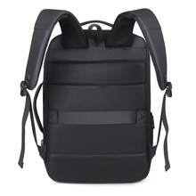 大容量可扩展背包，男士功能性笔记本电脑包，简约商务多功能旅行背包，带独立鞋仓，可容纳14英寸笔记本电脑，符合随身行李标准，适合大学、户外活动、旅行、通勤、短途旅行、休闲和户外使用。 - 彩色 - 查看 8