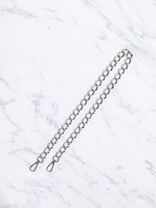 DIY金属链条腋下包手提包单肩包多功能链条包装饰旅行必备假日必备 - 銀色 - 查看 4