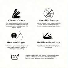 1 件装超大日式黑色波浪纹游戏鼠标垫 - 符合人体工学设计，防滑橡胶底座，日式风景图案，适用于电脑和平板电脑，经久耐用，表面光滑，办公桌配件，办公用品，办公装饰 - A - 查看 11