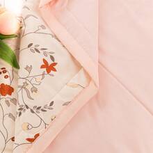 Colcha, tamaño 200*230, suave, agradable para la piel, cálido, adecuado para todas las estaciones, que le brinda un sueño profundo. - Rosa - Ver 4