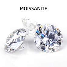 10-5.0 Carat D Color VVS1 Moissanite Round Brilliant Cut Loose Diamond - White - View 4