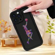 Funda de Teléfono con Impresión de Baloncesto Creativa y Colorida para iPhone 15 14 13 12 11 XS XR X 7 8 Plus Pro Max Mini - Colores mixtos - Ver 3