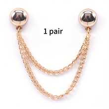 2pcs Adjustable Magnetic Pant Clips And Cuff Buttons - Durable Alloy Material, Detachable Hem Clips For Pants And T-Shirts, Seamless Fixing Accessory, Waist Belt Tightener